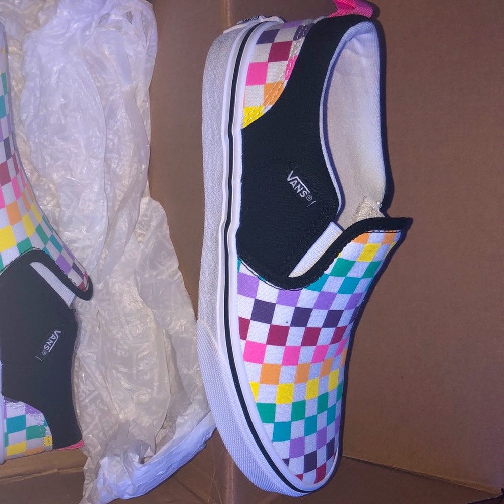 Party Checkerboard Vans